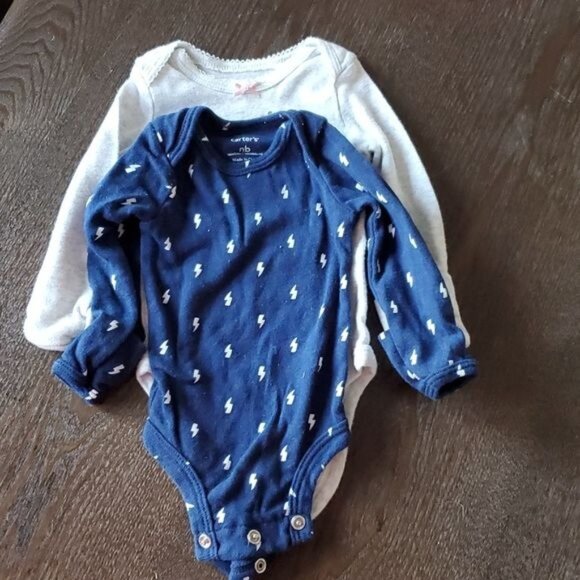 Newborn INFANT Baby Girl Long Pants ONE PIECE Shirts Tops Jumpers Dress Pajama - Picture 4 of 16